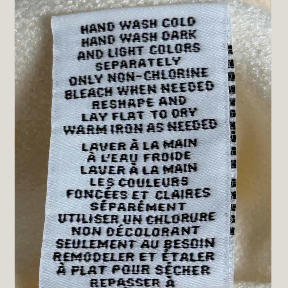 Women's Magashoni Cream Sweater, XL - Picture 8 of 8